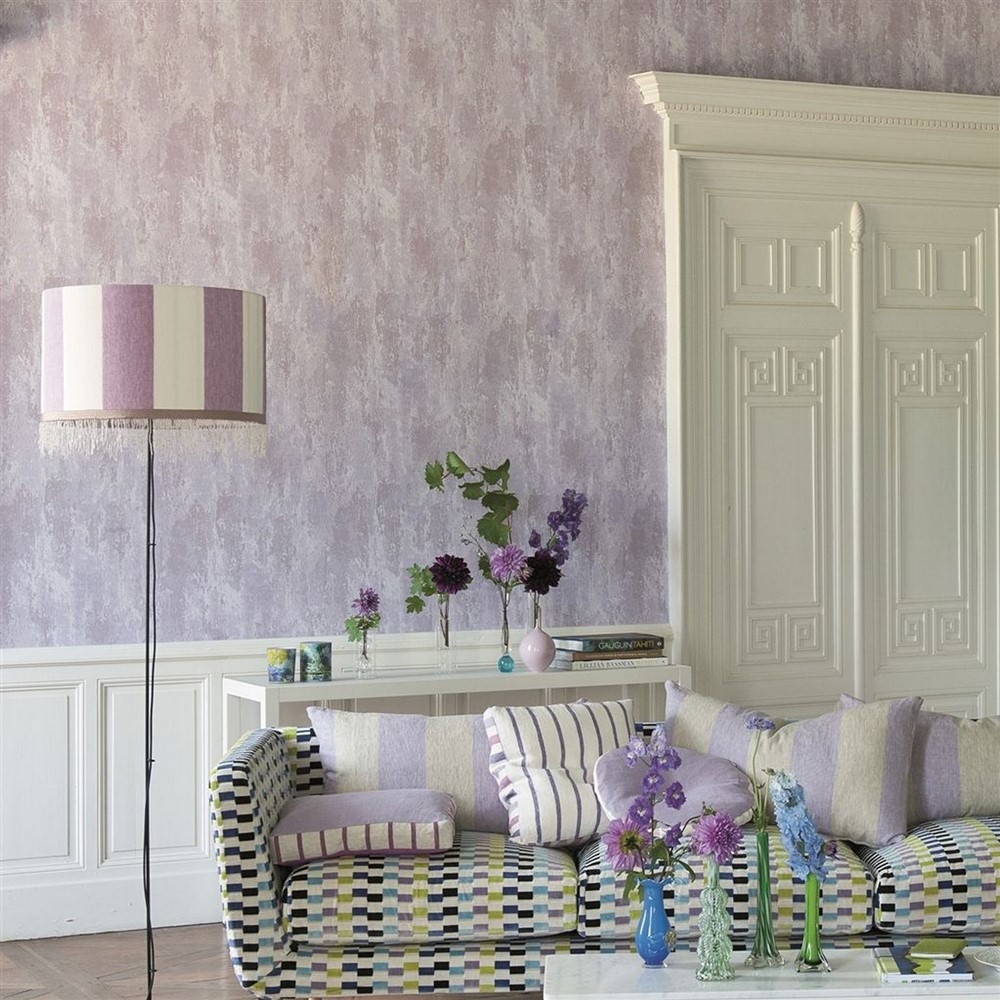 Ajanta Wallpaper P555 by Designers Guild in Plum Purple